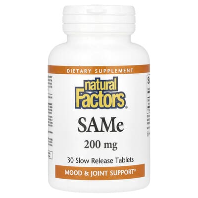 Natural Factors SAMe 200 mg 30 таблеток пролонгированного действия
