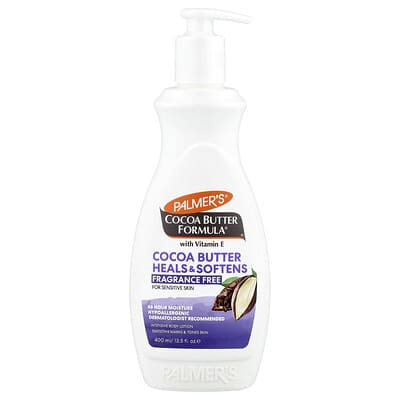 Интенсивный лосьон для тела Cocoa Butter Formula с витамином E для чувствительной кожи, без отдушек, 13.5 fl oz (400 ml)