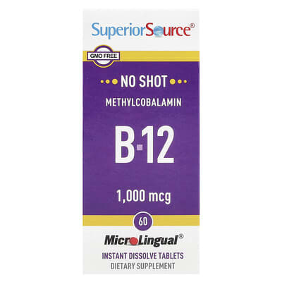Метилкобаламин B-12 1,000 mcg 60 таблеток MicroLingual® Instant Dissolve