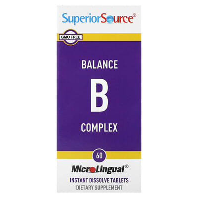 B-комплекс Balance B Complex, 60 таблеток MicroLingual® Instant Dissolve