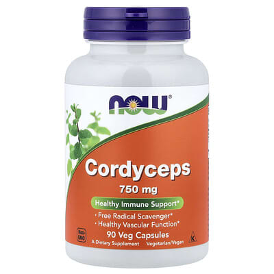 Cordyceps, 90 Veg Capsules (750 mg per Capsule)