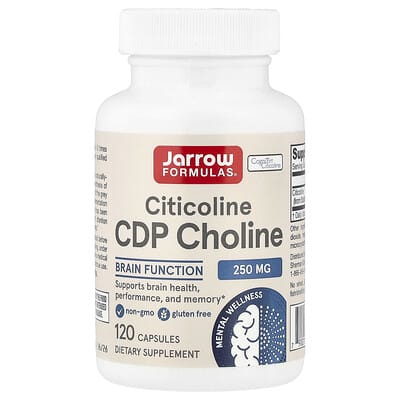 Цитиколин, CDP Choline, 250 mg, 120 капсул