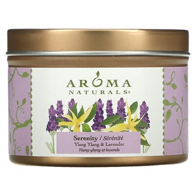 Ароматическая свеча Soy VegePure, Serenity, Ylang Ylang & Lavender, 79.38 g