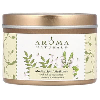 Soy VegePure®, маленькая ароматическая свеча в жестяной банке, Пачули и Ладан, 2.8 oz (79.38 g)