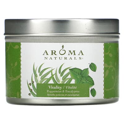 Ароматическая свеча Soy VegePure, Vitality, Peppermint & Eucalyptus, 2.8 oz (79.38 g)