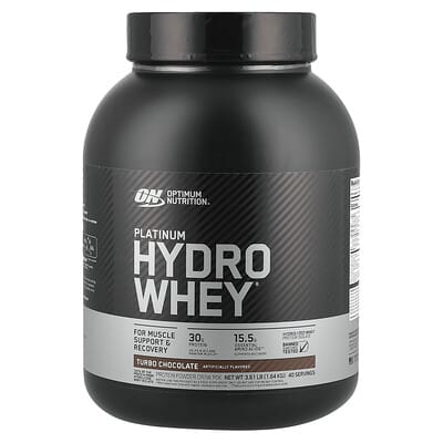 Сывороточный протеин Platinum Hydro Whey®, Turbo Chocolate, 3.61 lb (1.64 kg)