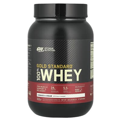 Gold Standard® 100% Whey, Cookies & Cream, 1.85 lb (837 g) протеин