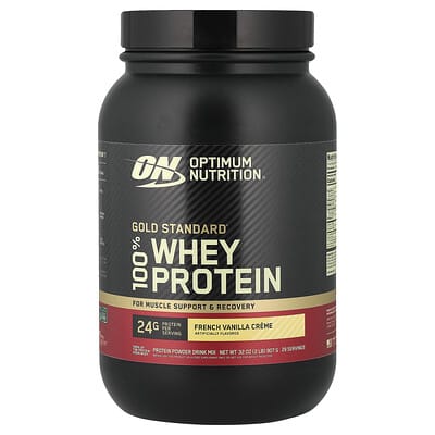 Gold Standard® 100% Whey Protein, Французская ваниль, 2 lb (907 g)