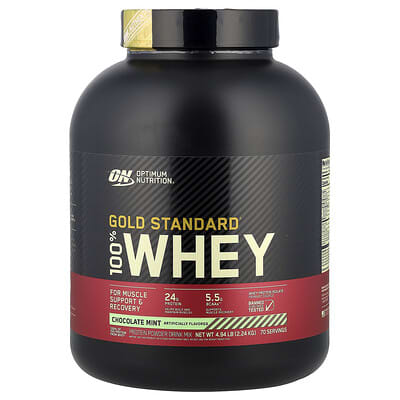 Сыворотка Gold Standard® 100% Whey, Chocolate Mint, 4.94 lb (2.24 kg)