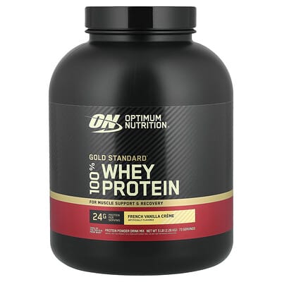 Gold Standard® 100% Whey Protein, Французская ваниль, 5 lb (2.26 kg)