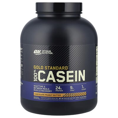 Gold Standard® 100% Casein, Chocolate Peanut Butter, 3.97 lb (1.8 kg) казеин