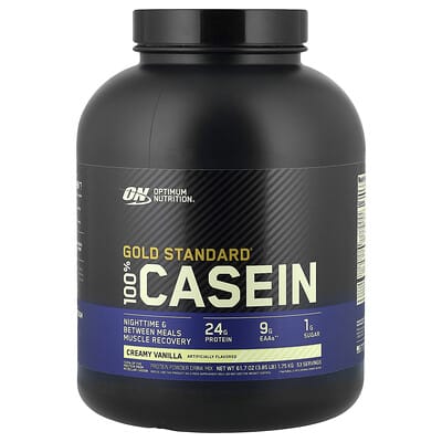 Gold Standard® 100% Casein, Сливочная ваниль, 3.85 lb (1.75 kg)