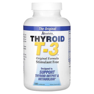 Thyroid T-3, Original Formula, 180 капсул