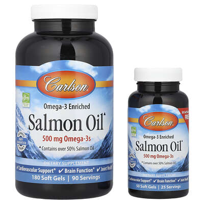 Лососевое масло с Omega-3, 230 мягких капсул