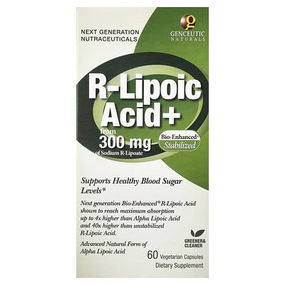 R-Lipoic Acid+, 60 вегетарианских капсул