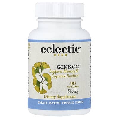 Ginkgo, Supports Memory & Cognitive Function, 450 mg, 90 Veg Caps