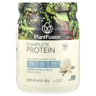 Complete Protein, Creamy Vanilla Bean, 1 lb (450 g)