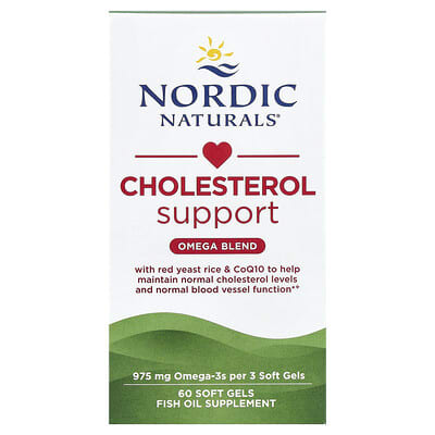 Cholesterol Support, Omega Blend, 60 Soft Gels