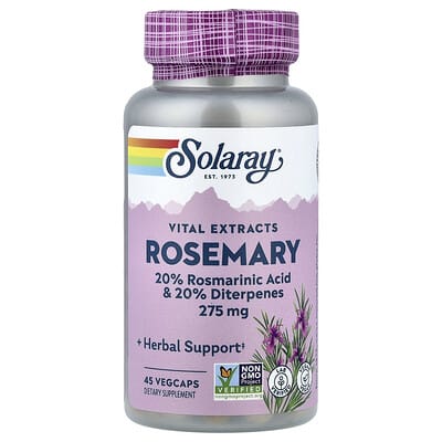 Vital Extracts, Rosemary, 45 вегетарианских капсул