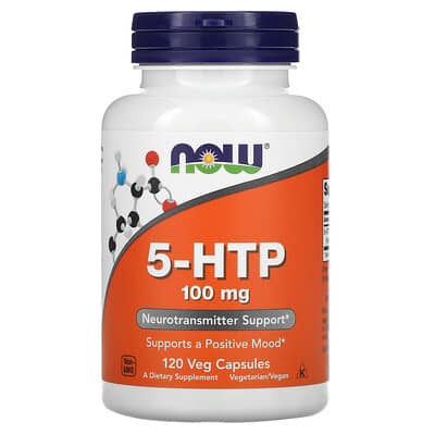 5-HTP, 100 mg, 120 Veg Capsules