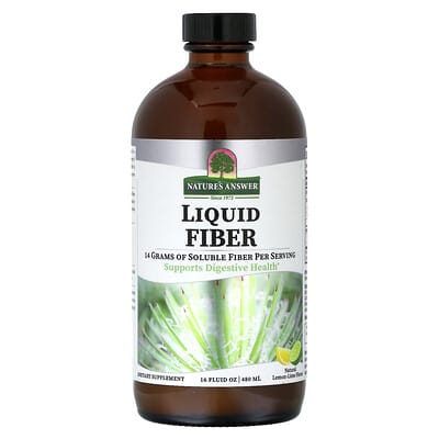 Liquid Fiber, Натуральный Lemon-Lime, 16 fl oz (480 ml)