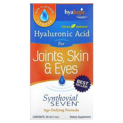 Гиалуроновая кислота Synthovial Seven® для суставов, кожи и глаз, 1 oz (30 ml)