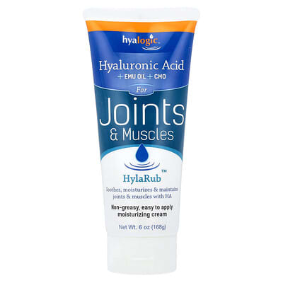 Hyalogic HylaRub увлажняющий крем для суставов и мышц, 6 oz (168 g)