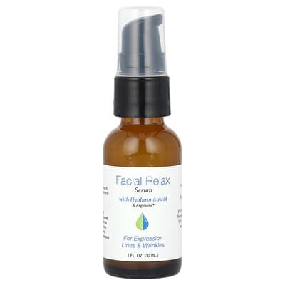 Сыворотка для лица Hyalogic Facial Relax с гиалуроновой кислотой и Argireline, без отдушек, 1 fl oz (30 ml)