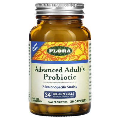 Flora Advanced Adult's Probiotic, 30 капсул