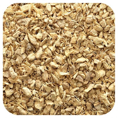 Имбирь корень, без сульфитов, нарезанный, 16 oz (453 g)