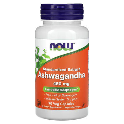 Ашваганда, стандартизированный экстракт, 450 mg, 90 вегетарианских капсул