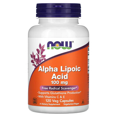 Alpha Lipoic Acid, 100 mg, 120 вегетарианских капсул
