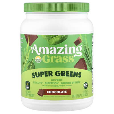 Super Greens, шоколад, 28.1 oz (800 g)