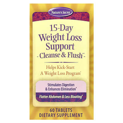 Поддержка снижения веса на 15 дней, Cleanse & Flush®, 60 таблеток
