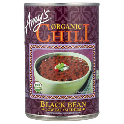 Organic Chili, Black Bean, Medium, Low Fat, 14.7 oz (416 g)