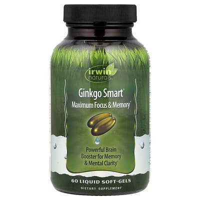 Ginkgo Smart®, Максимальная концентрация и память, 60 жидких мягких капсул