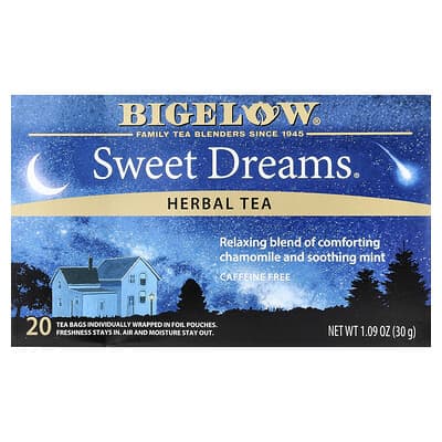 Травяной чай Sweet Dreams®, без кофеина, 20 чайных пакетиков, 1.09 oz (30 g)