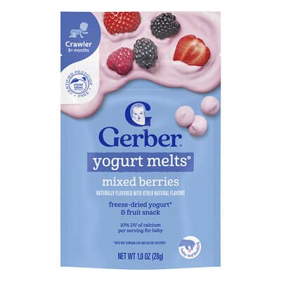 Yogurt Melts®, 8+ Months, Mixed Berries, 1 oz (28 g)