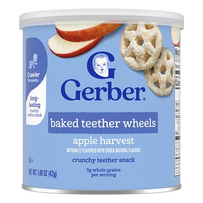Baked Soccer Chews, для детей от 12+ месяцев, яблочный урожай, 1.48 oz (42 g)