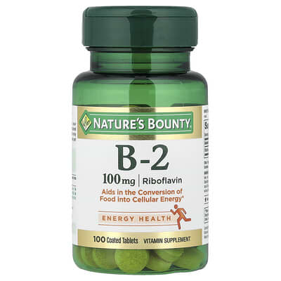 Vitamin B-2, 100 mg, 100 Coated Tablets