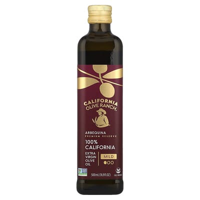 100% калифорнийское оливковое масло Extra Virgin, Arbequina, 16.9 fl oz (500 ml)