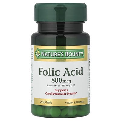Folic Acid, 800 mcg, 250 Tablets