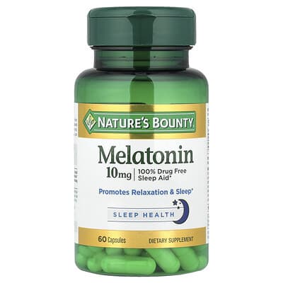 Nature's Bounty Melatonin, 10 mg, 60 капсул