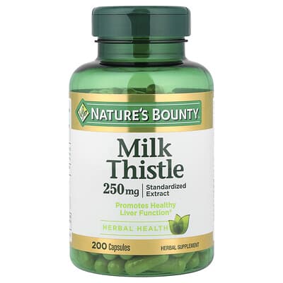 Milk Thistle, 250 mg, 200 Capsules