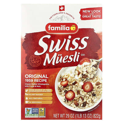 Familia Swiss Muesli, оригинальный рецепт 1959 года, 29 oz (822 g)