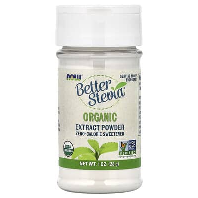 Better Stevia®, органический экстракт в порошке, 1 oz (28 g)