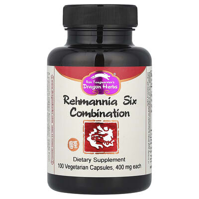 Rehmannia Six Combination, 100 вегетарианских капсул