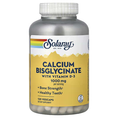 Calcium Bisglycinate with Vitamin D-3, 120 VegCaps