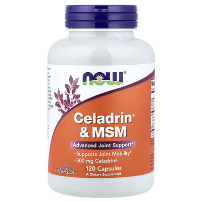 Добавка NOW Foods Celadrin® & MSM 120 капсул