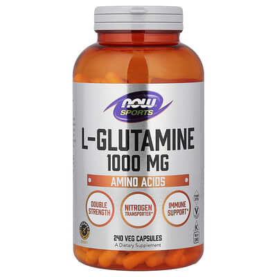 Sports, L-Glutamine, 1,000 mg, 240 веганских капсул